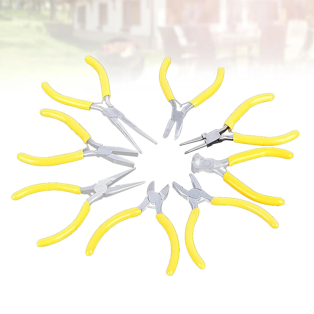 

8 Pcs Mini Pliers Set 5 Inches DIY Jewelry Needle Nose Maintanance Tool Needle-nose