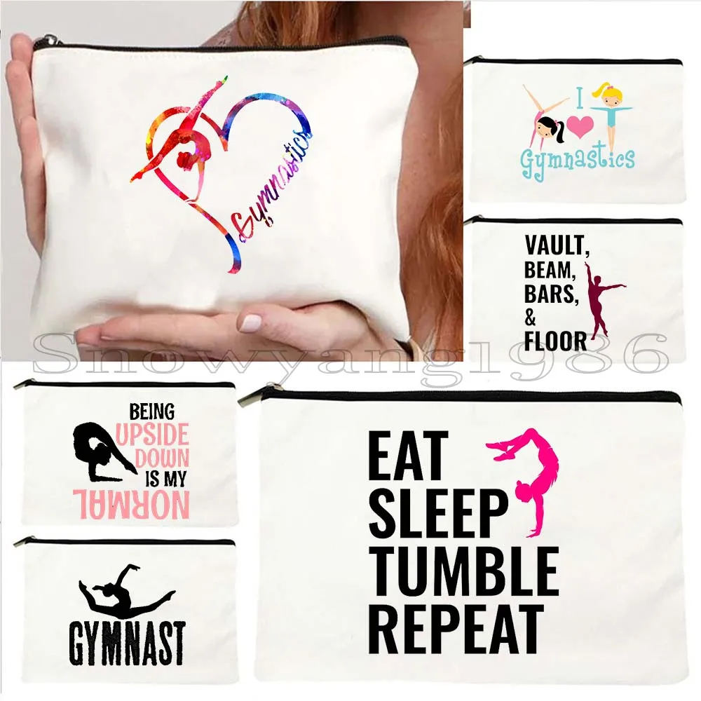 

Ballet Gymnast Gymnastics Girl Colofull Aerial Silk Yoga Gymnastic Cute Gym Gifts Cosmetic Makeup Toilet Bag Pencil Case Pouch