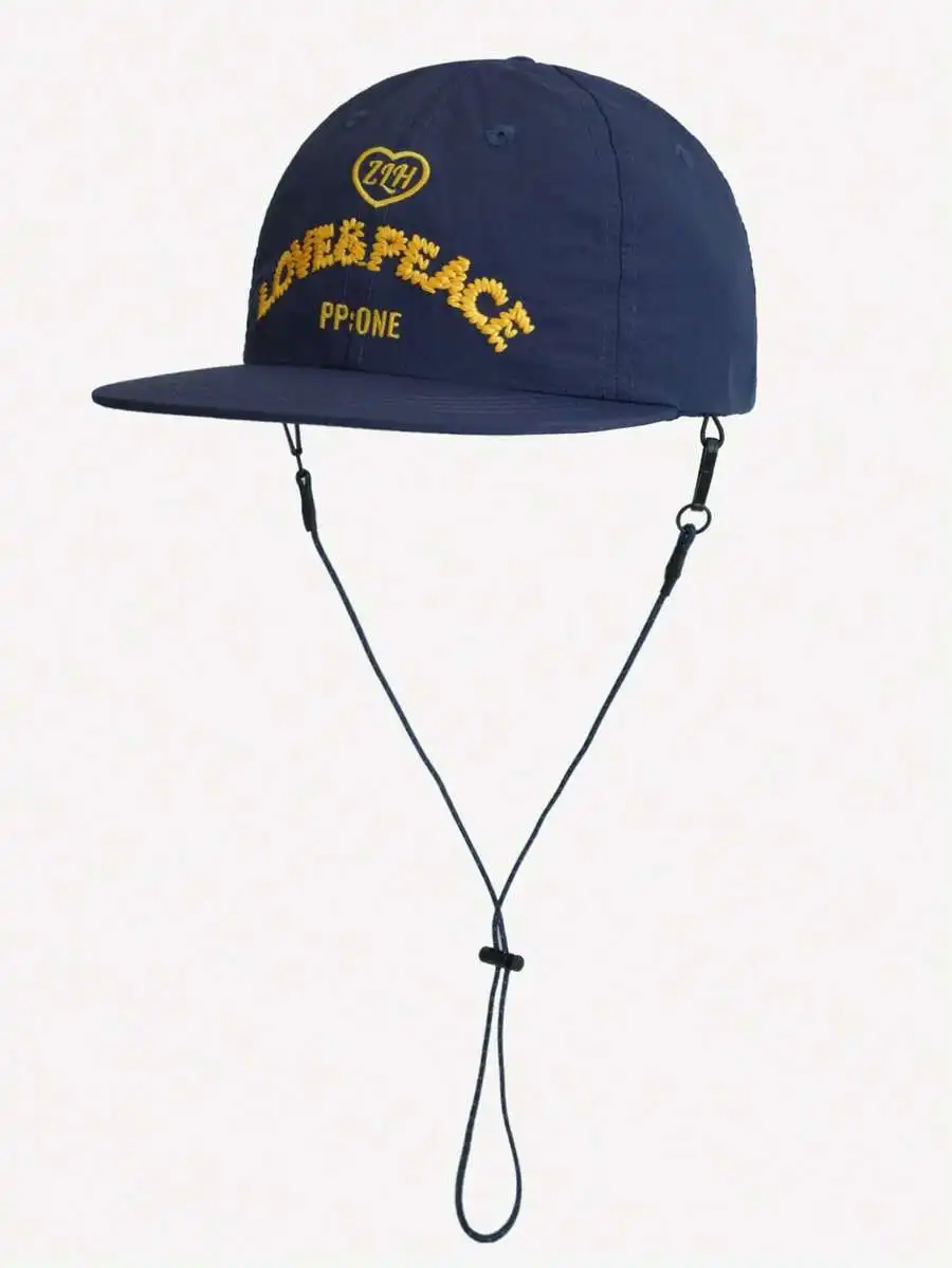 Unisex-Baseballkappe mit Schnelltrocknungs-Funktion und Kordelzug, Dünner Schirm, Street-Brand Snapback-Mütze, Vielseitige Hip-Hop-Kappe, Sommer, Strand – Detail 6