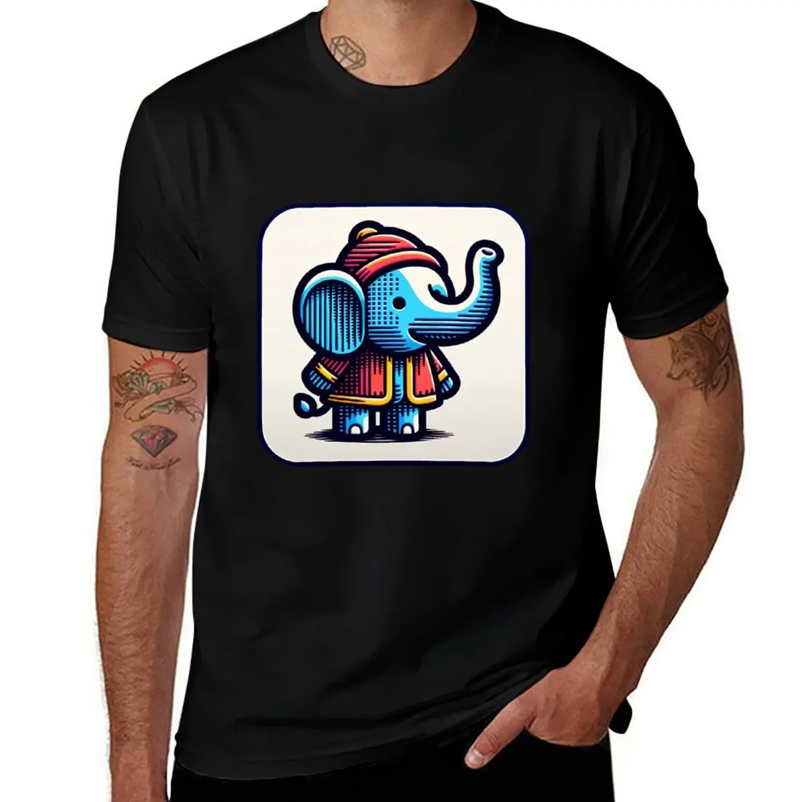 babar elephant T-Shirt cheap stuff Aesthetic clothing tops tee shirts for men