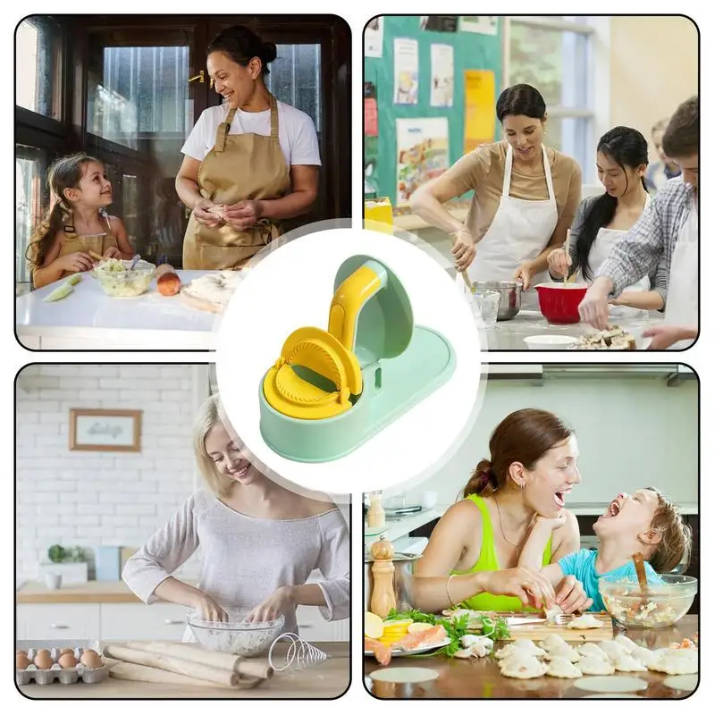 2 In 1 Dumpling Mold Press Dough Presser Dumpling Wrapper Mold Safe And Convenient Kitchen Dumpling Making Tool For Friends And