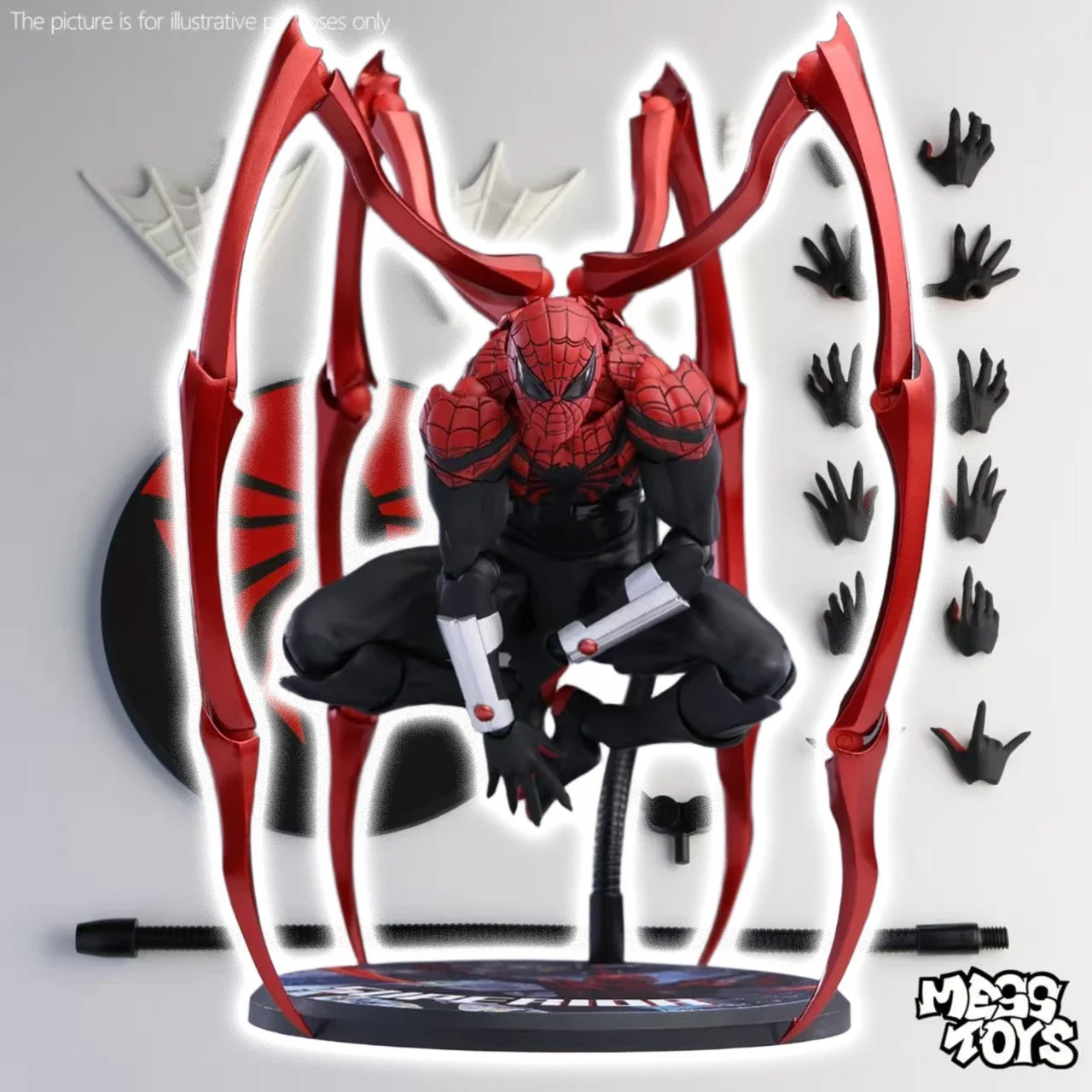 

В наличии Mess Toys Превосходная аниме-фигурка Человека-паука-Доктор Осьминог Питер Паркер Модель Подарки Игрушки