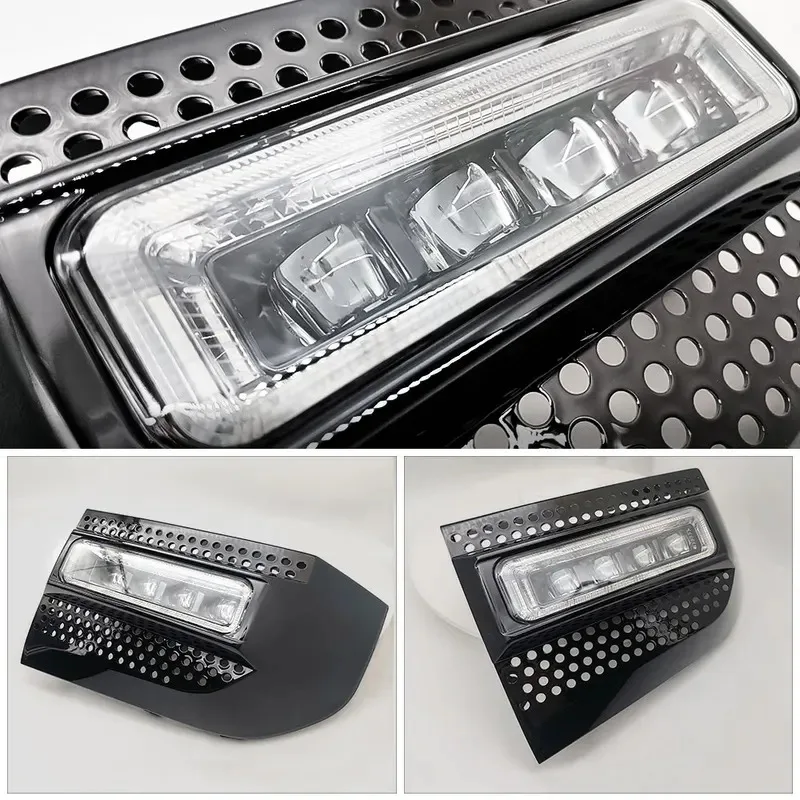 LED Fog Lights Kit For Land Rover Defender 90 110 130 2020 2021 2022 Led Daytime Running Light Fog Lamp  Non-destructive install