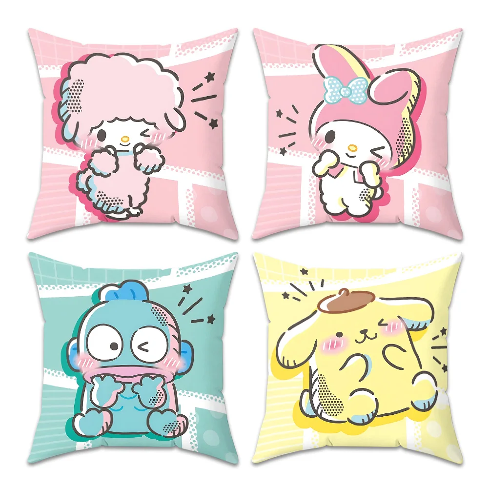 

Cushion Cover 40x40cm Pillowcase Decorative Cushions for Sofa Sanrio Pillow Case Home Decoration Accessories Couch Pillows 45x45