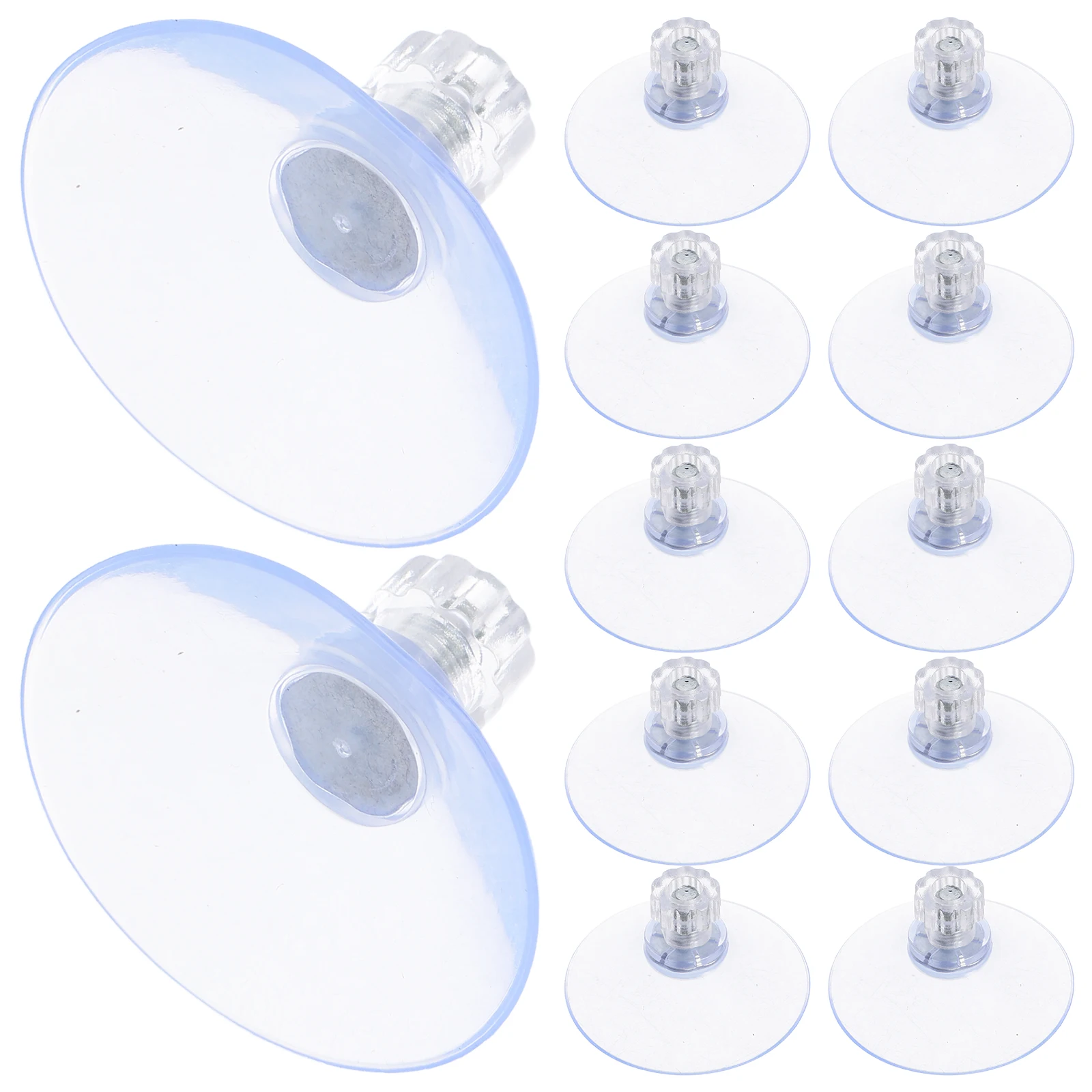 

20pcs Suction Cups With Screws M5 Clear Transparent Reusable Strong Adhesion For Glass Table Window Bathroom Kitchen Tile Mirror