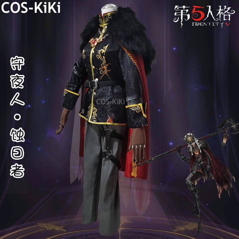 COS-KiKi Identity V Ithaqua Gold Skin Fashion Game Suit Handsome Uniform Cosplay Costume Halloween Party Role Play Outfit S-XXL