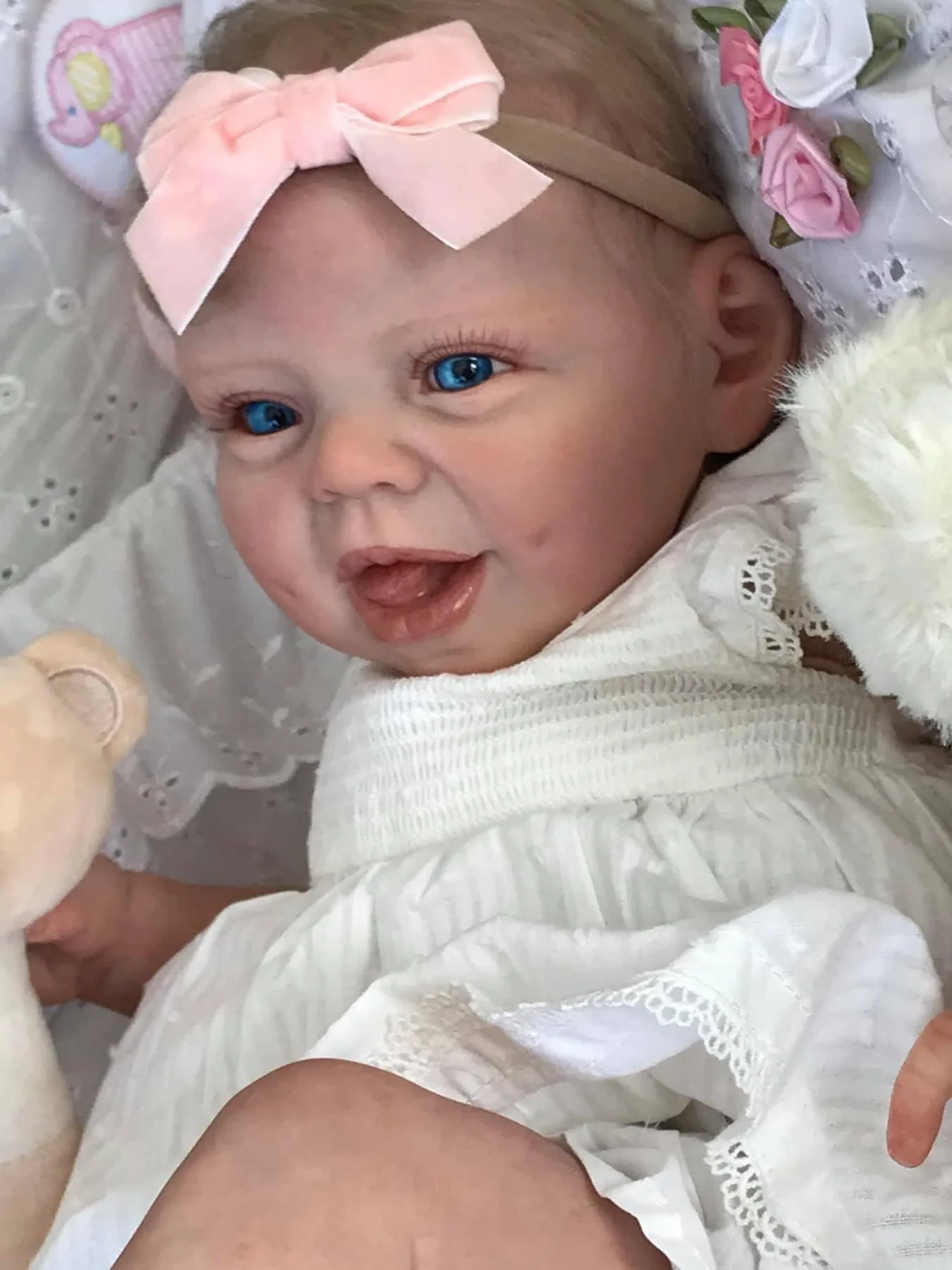 

NPK 22inch Reborn Baby Girl Doll - Princess Newborn Size Hani Lifelike Soft Touch Sweet Face Birthday Gift for Girls