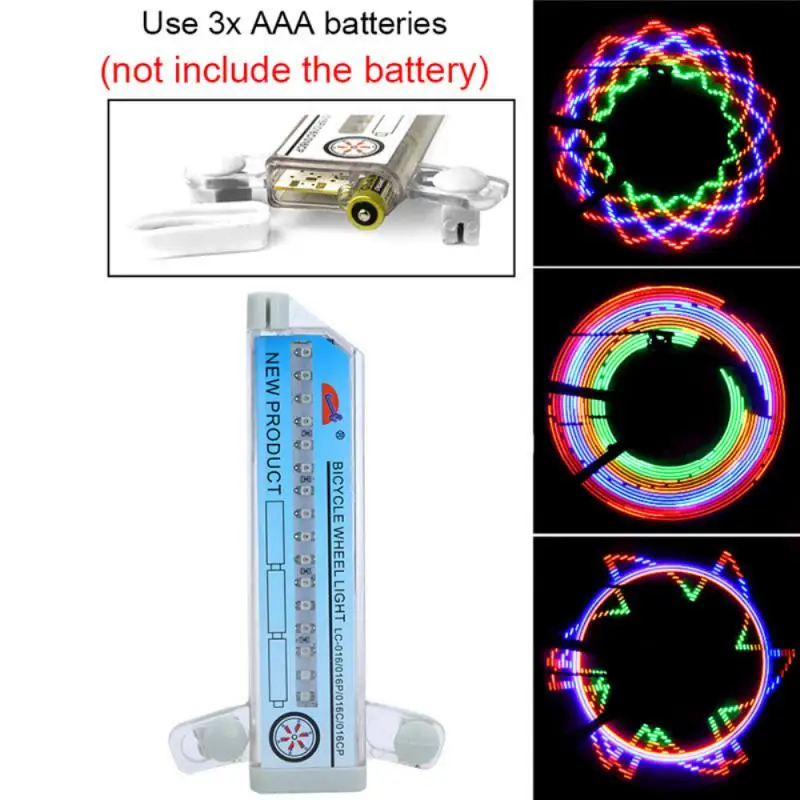 Colorful Bike Wheel Spokes Lights 32 LED Waterproof Bike Spokes Light Front Headlight Rear Tail Light For Wheel Bike Accessories