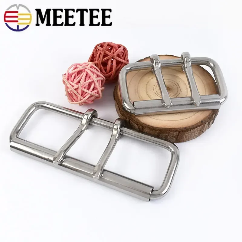 1PC ID52/60/102mm Stainless Steel Double Needle Belt Buckle Anti-allergy Metal Pin Buckles Head DIY Bag Hardware Accessories