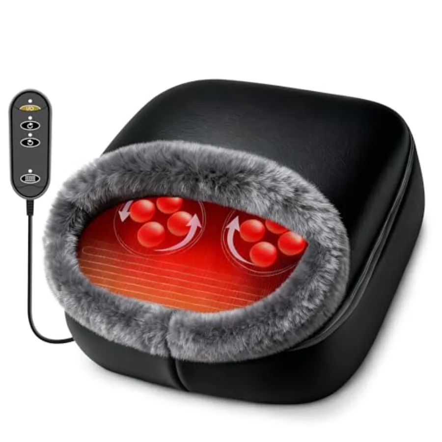 

FSA Eligible Heated Feet Massager, HSA Approved Feet Warmer, Shiatsu Feet Heater for Plantar Fasciitis and Neuropathy, Feet Mas