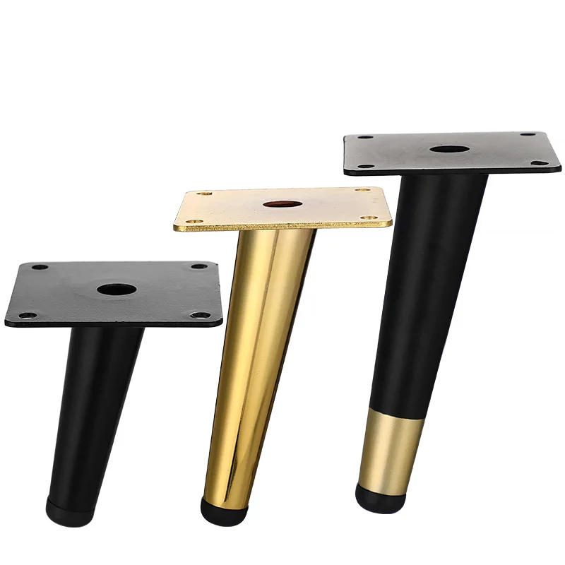 1Pcs Metal TV Cabinet Feet Luxury Sofa Feet Oblique Cone Coffee Table Legs Furniture Support Legs Bathroom Cabinet Feet