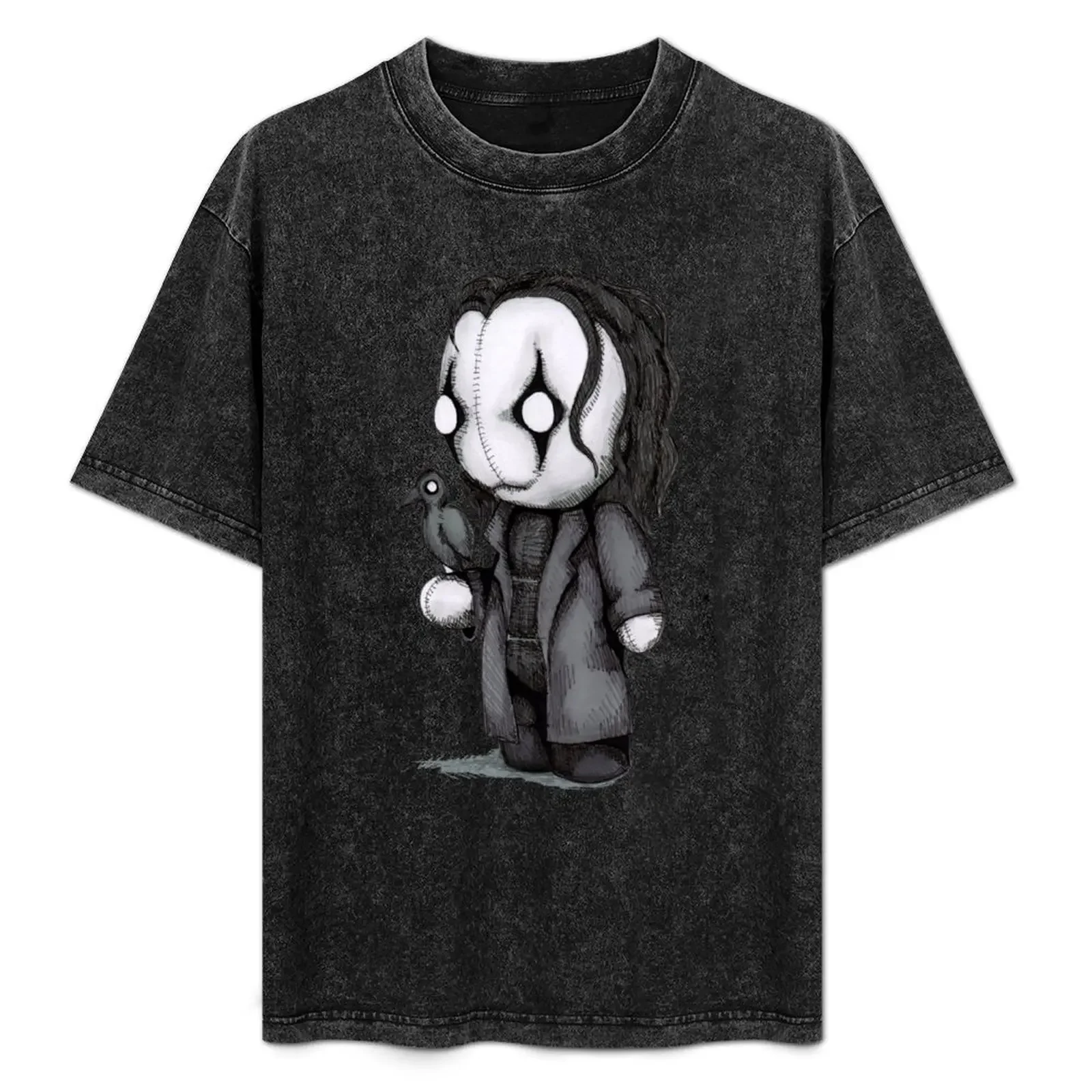 Crow Plush T-Shirt shirts graphic tees Short sleeve tee plus size clothes anime shirts men