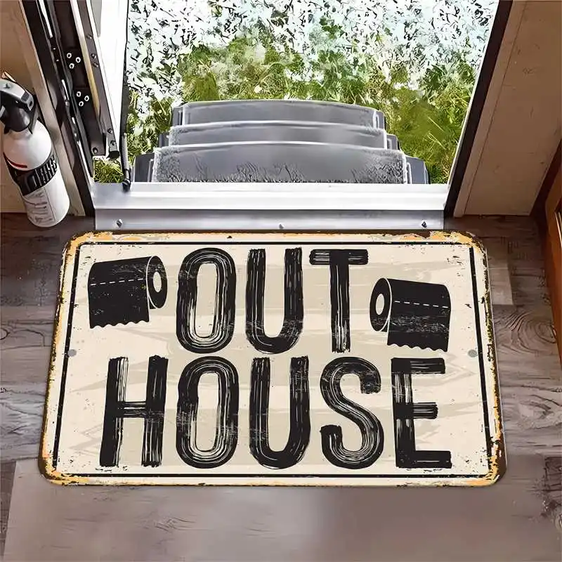 

Прочный, износостойкий, грязеотталкивающий придверный коврик в американском стиле из хрустального велюра, легко уходящий за собой, с противоскользящим покрытием, для декора дома.