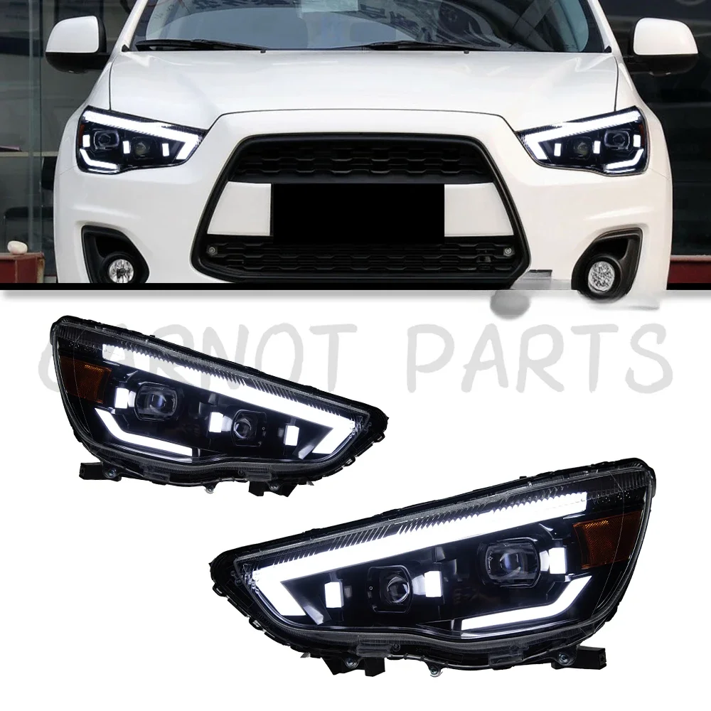 Auto Parts Headlights For Mitsubishi ASX 2013-2019 LED Headlights  latest Styling DRL Dual Projector Car Accesorios Modified