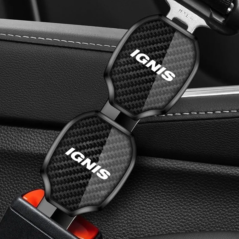 

Car Seat Belt Clip Carbon Extender Lock Buckle Plug Car Accessories interior For Suzuki Jimny Swift Swift SV650 Ignis Alto SX4