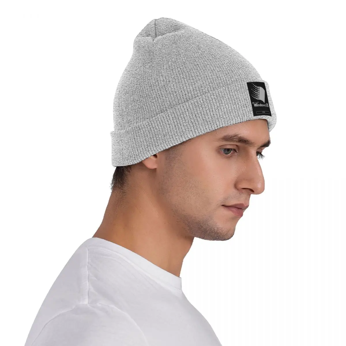 قبعة Windows XP الدافئة المحبوكة، قبعة بونيه عصرية للخريف والشتاء، قبعات بيني خارجية للجنسين والكبار