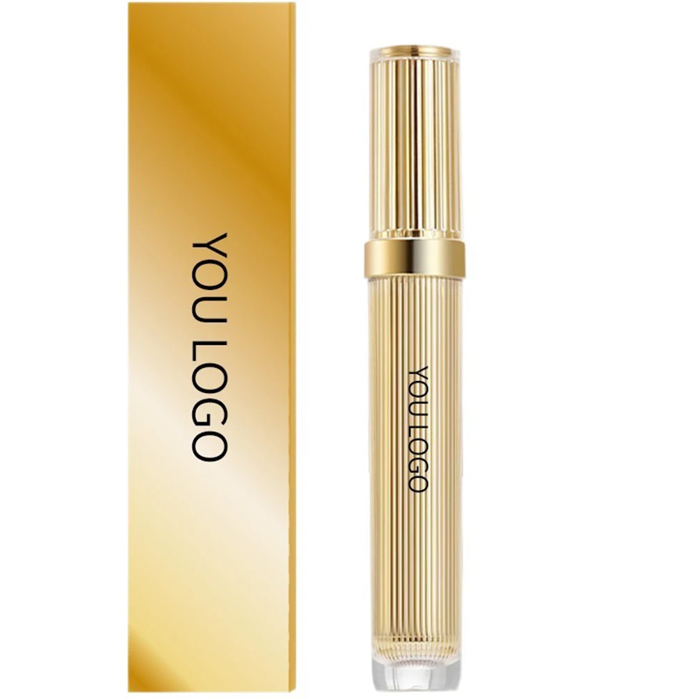 골드 튜브 마스카라 프라이빗 라벨 방수 롱래스팅 길이 연장 빠른 모양 컬링 번짐 방지 맞춤형 롱 메이크업 도매