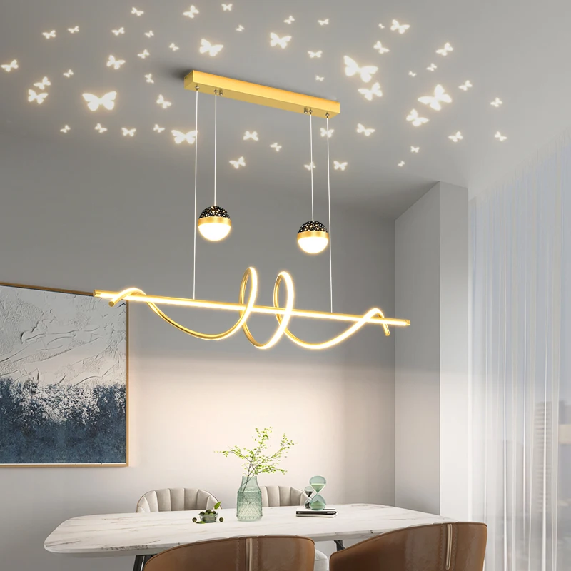 Modernas Luzes LED de Teto, Lâmpadas Penduradas, Lustres para Sala de Estar, Sala de Jantar, Iluminação Interior, Decoração