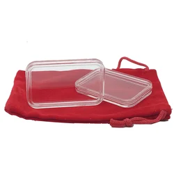 Lot X 100pcs  1OZ Silver Or Gold BAR box size 50x29x3mm BULLION PLASTIC BOX CLEAR PLATIC BOX