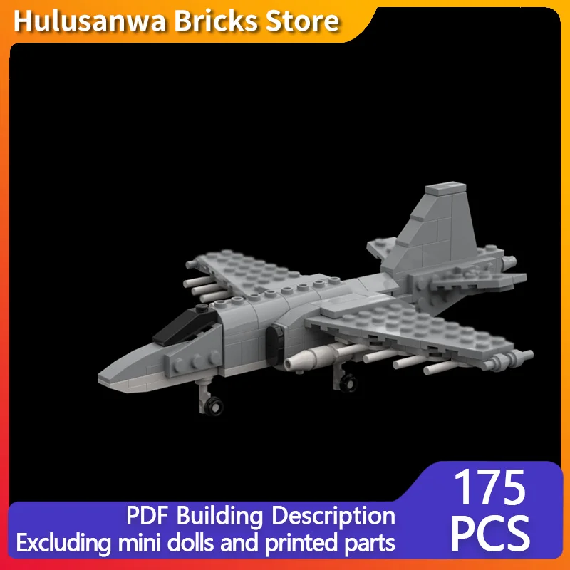 

SU 25 Modern Military Fighter Jets Model MOC Building Bricks War Equipment Modular Technology Gift Holiday Assemble Children Toy