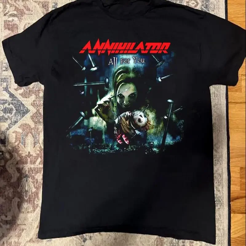 New Annihilator Band All For You Album Tour T Shirt Cotton Full Size