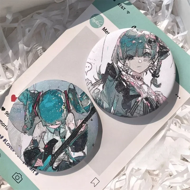 Hatsune Miku Badge Anime Peripheral Cute Cartoon Brooch Kawaii Birthday Gift Collection for Friends Goods Itabag Decoration 58mm