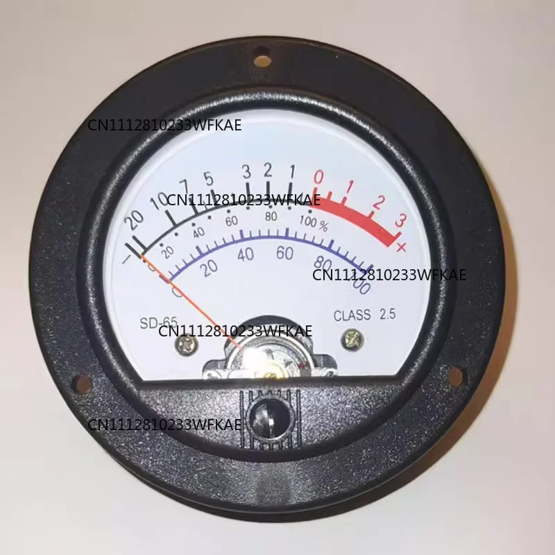 SD-65 circular black pointer meter head retro dial vu meter level voltage strap yellow backlight Customizable blue backlight