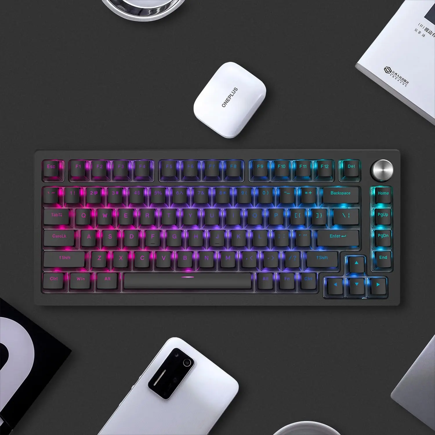 165 Key Pudding PBT Keycaps Custom Black Double Shot Keycap OEM Profile for 100%, 75%, 65%, 60% Gaming Mechanical Keyboard - Image 5