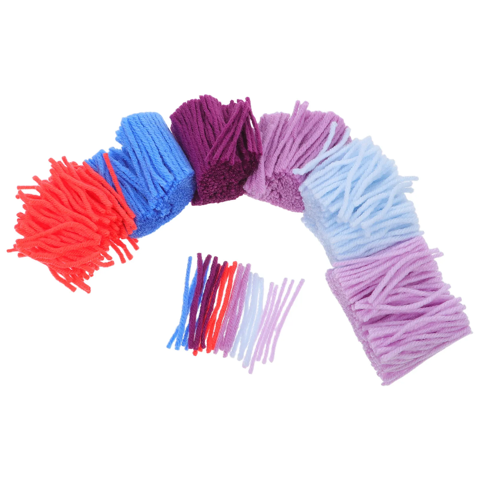 6 Rolls Precut Latch Hook Yarn Set Vibrant Colorful Crochet Rug Making Supplies for Beginners Tufting Tapestry DIY Craft Adult view 6