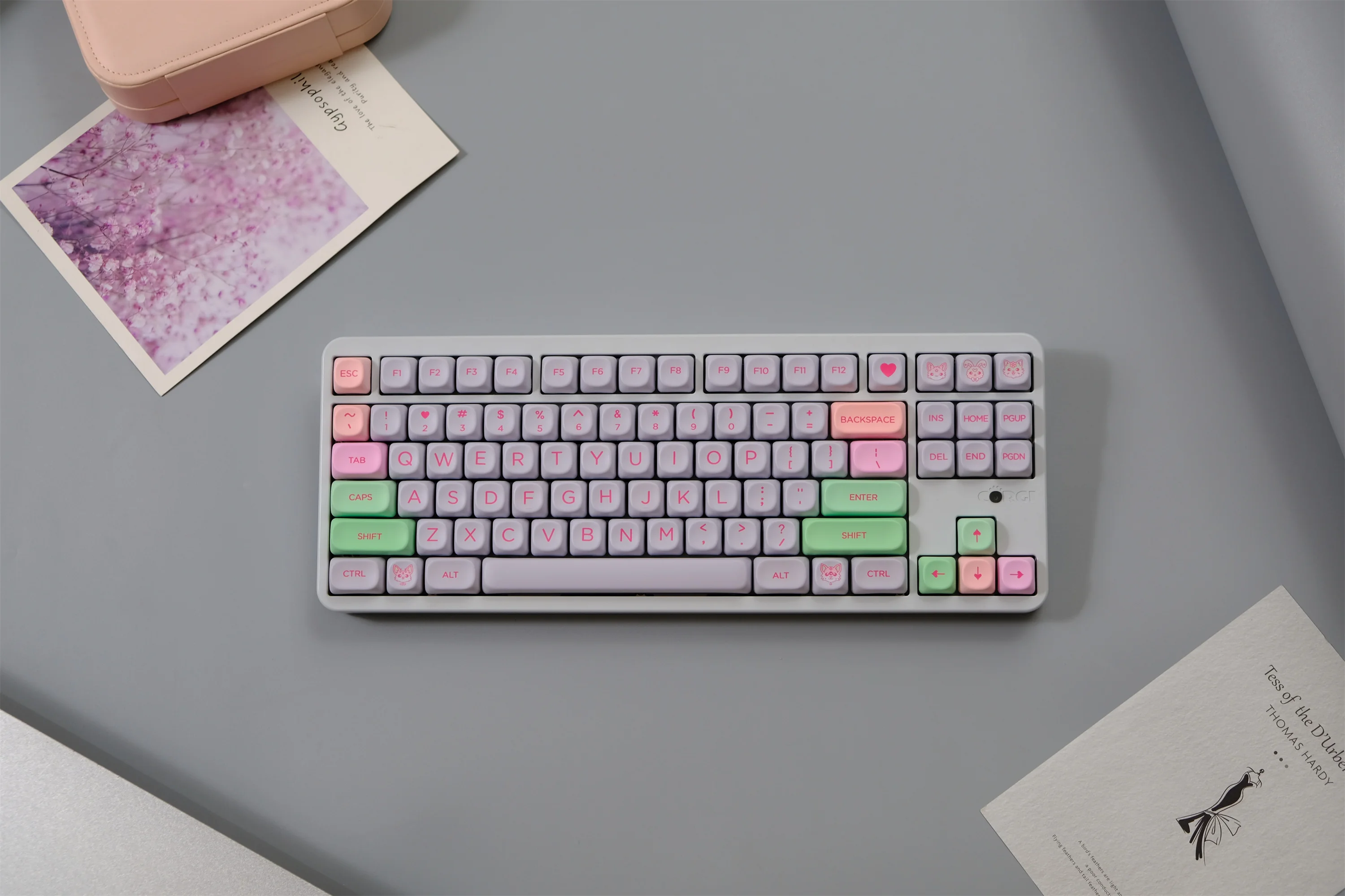 

Gurokawa 132 Keys Keycaps Set PBT Material MOA Profile DYE-SUB Wooting Personalized For CHERRY MX Switch Mechanical Keyboard