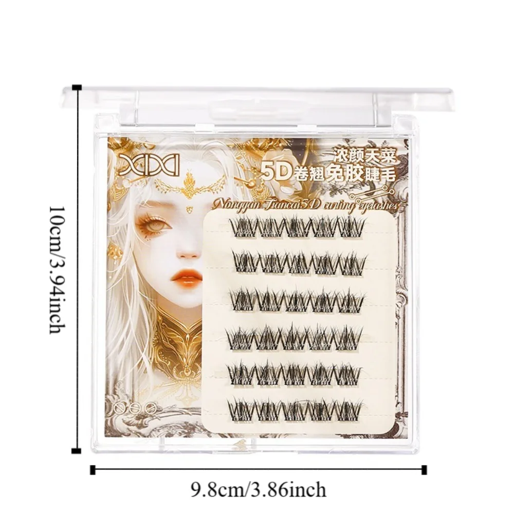 Extension Self-adhesive Lash Clusters DIY Makeup Adhesive False Eyelashes Reusable Sweet False Eyelash Clusters Makeup Tool