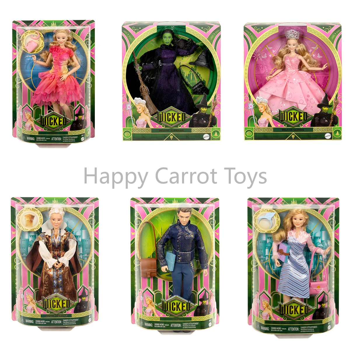wicked-deluxe-glinda-elphaba-fiyero-madame-morrible-student-glinda-poseable-fashion-dolls-playsets-collectible-figure-girl-toys