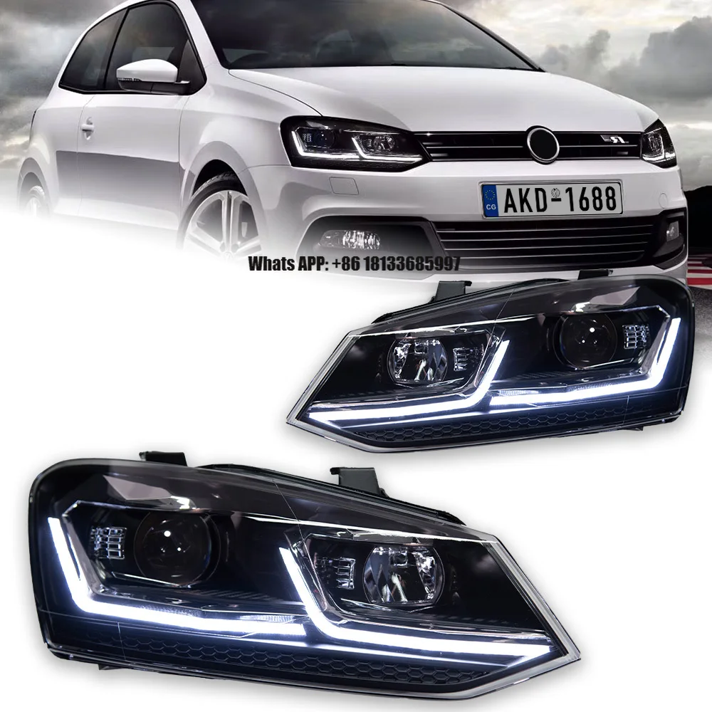 

Автомобильные фары для Polo: светодиодные линзованные проекторы, 2011-2017, Vento, дневные ходовые огни (ДХО), ксеноновые лампы, биксеноновые линзы, аксессуары