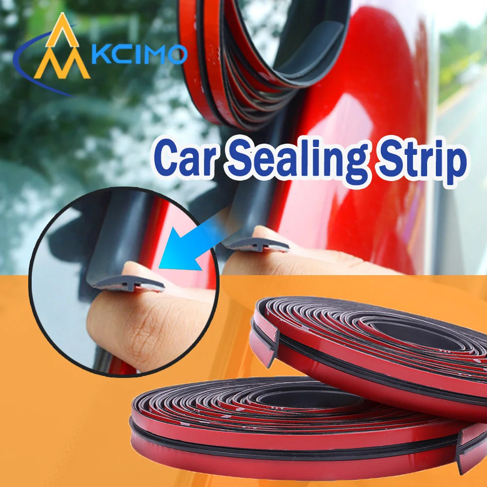 14mm 19mm T Shape Rubber Car Seal Strip Universal Auto Window Windshield Roof Trim Sound Insulation Weatherproof Sealing Tape