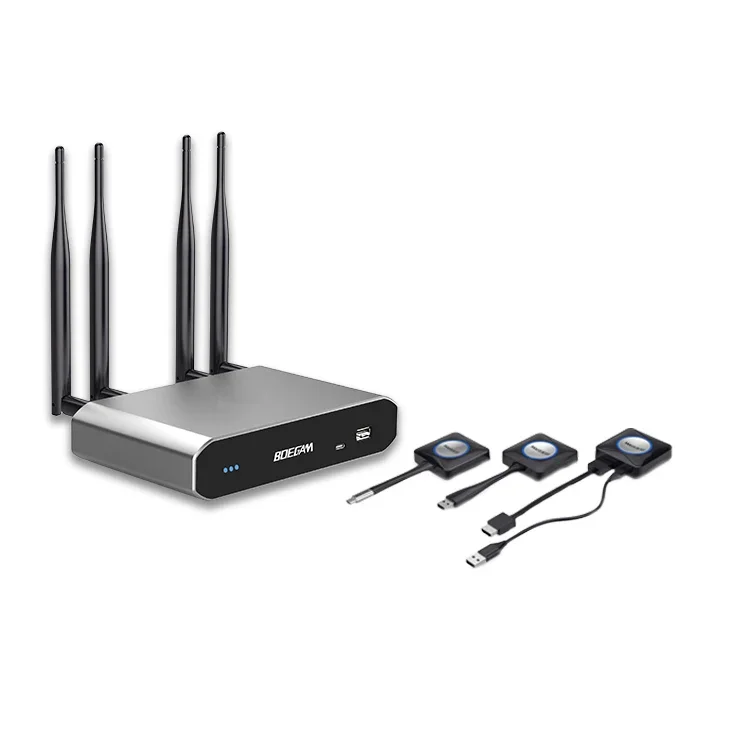 High-End BOYM One-ClickShare 4K Wireless Presentation System for Collaborative Conferencing and Remote Team Hybrid Work Solution