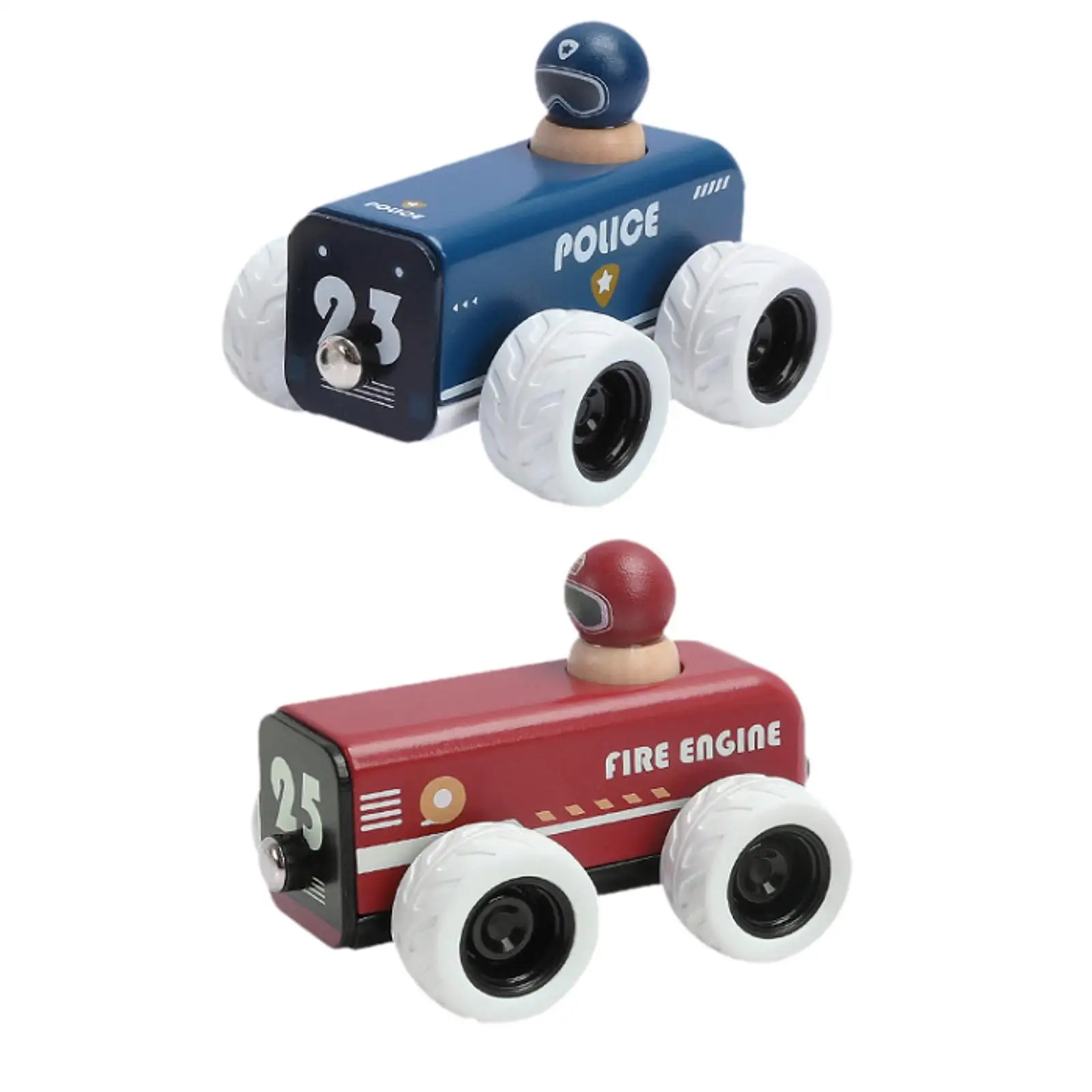 Wooden Pull Back Car Cute Early Educational Party Favor Infant Play Vehicle for Kindergarten Preschool Baby Children Boys Girls