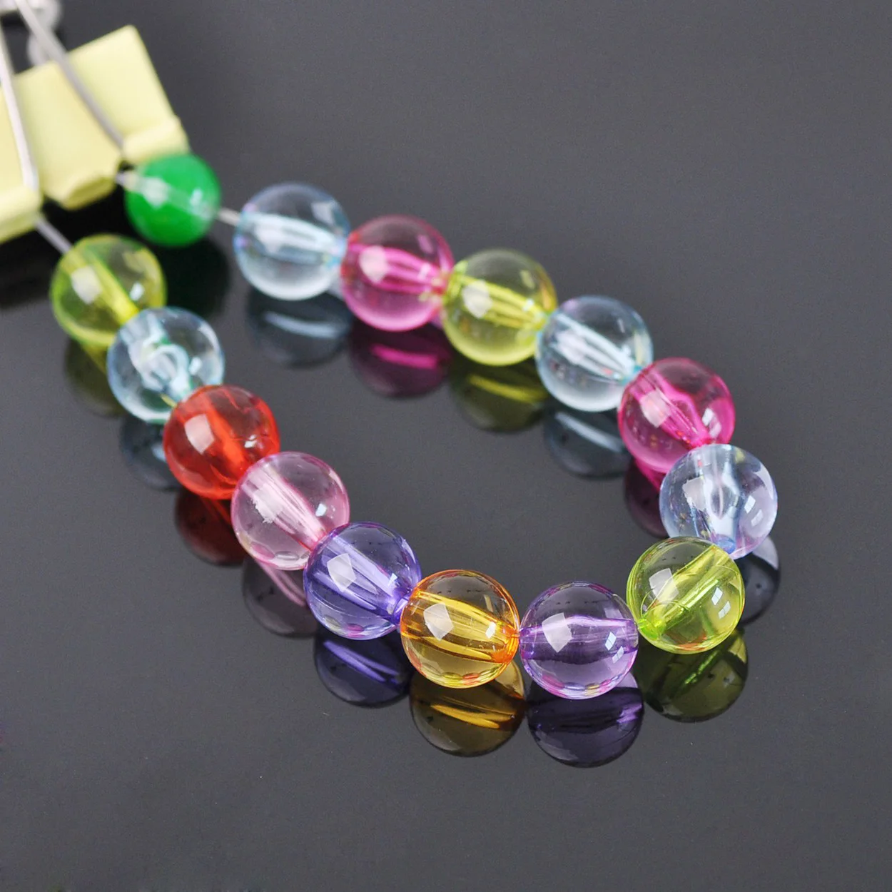 Round Mixed Acrylic Plastic 6mm/8mm/10mm/12mm/14mm/16mm Loose Beads Wholesale Lot DIY Jewelry Findings