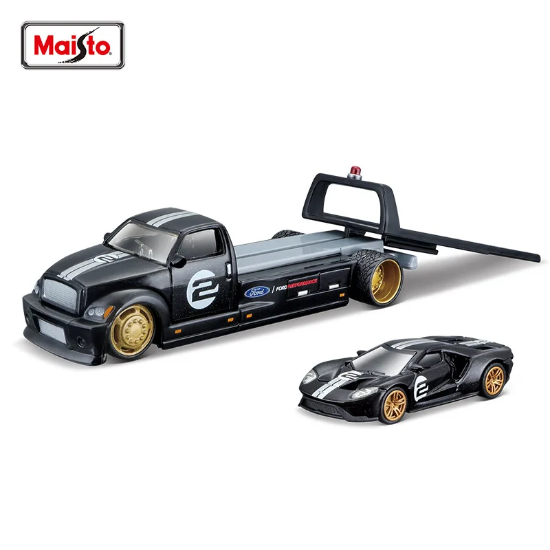 Meichi Premium Trailer Alloy Car Model, Coleção Ornamento, Toy Boy, Imagem 1:64