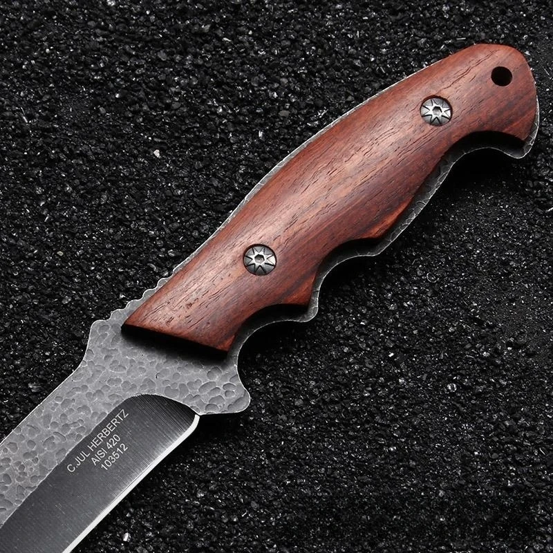 New Outdoor Stainless Steel Hardness Anti-body Knife Hardnes Outdoor Camping Knife Fruit Paring Arma De Defesa Pessoal