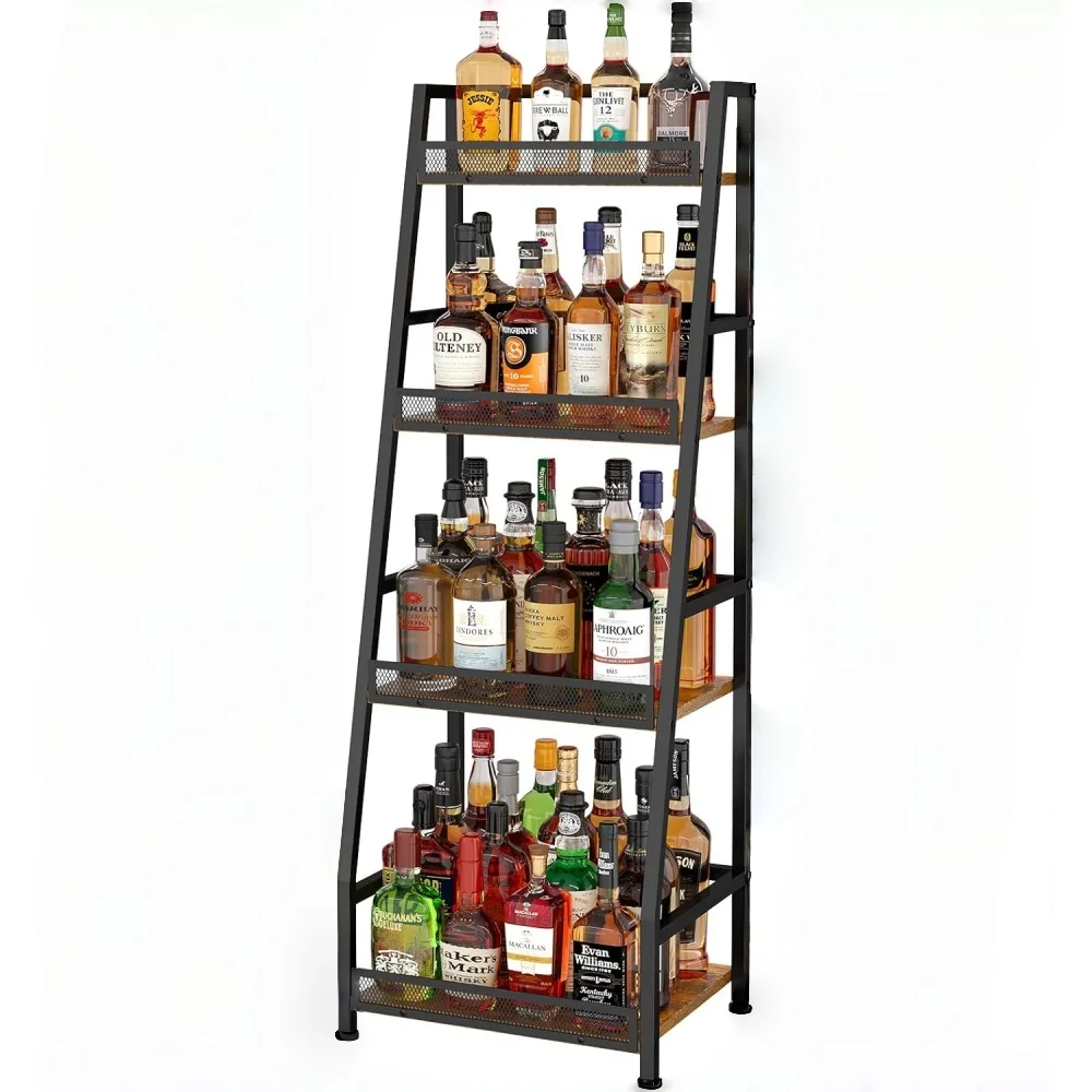 Trapezoid Liquor Stand Large Capacity Home Bar
