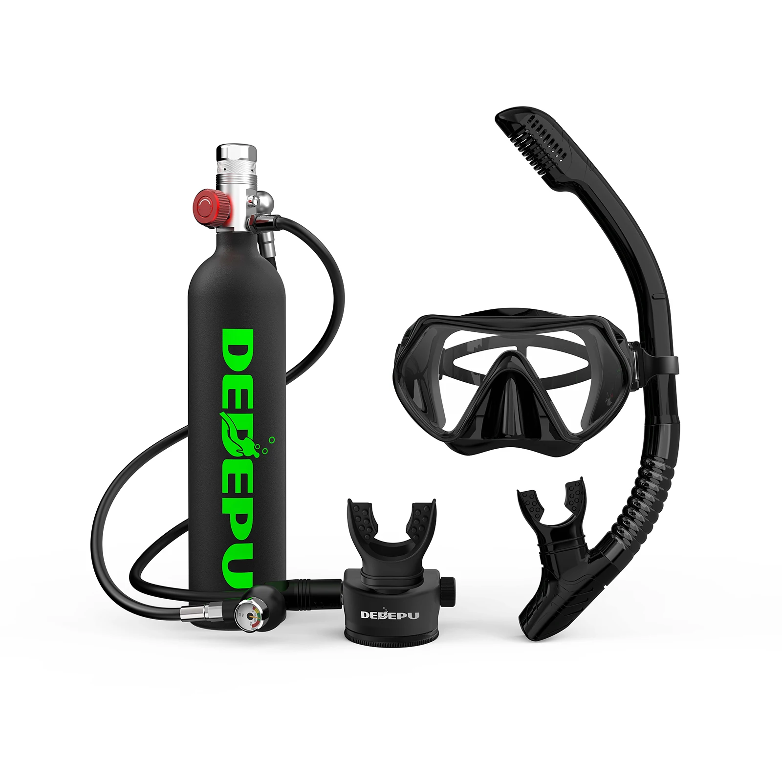 Dedepu High Pressure Diving Air Tank Small Complete Dive Equipment for Oxygen Use Refillable and Reliable