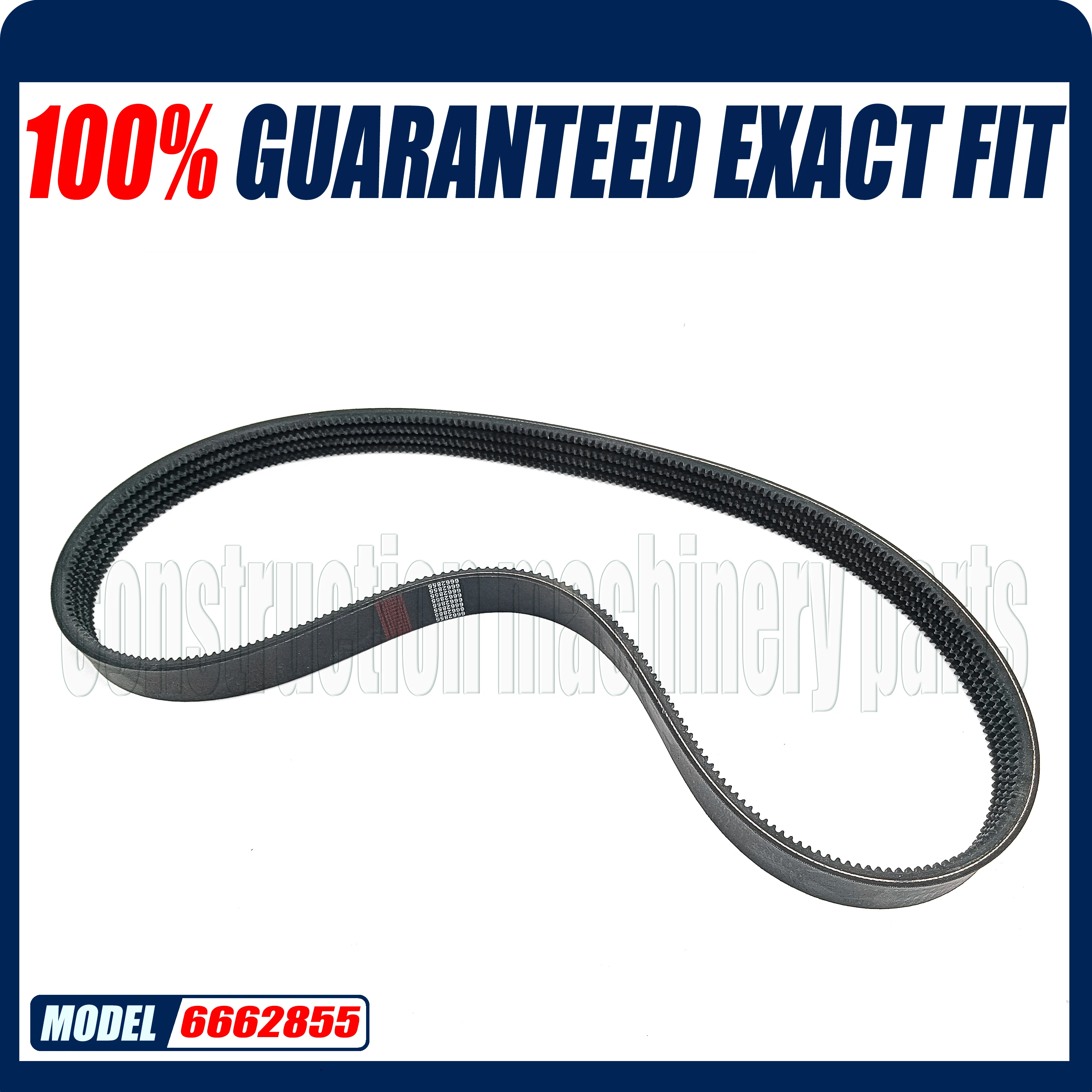 

6662855 Drive Pump Belt For Bobcat Skid Steer 853 863 864 873 883 S220 S250 S300 T200 T250 T300 A220 A300