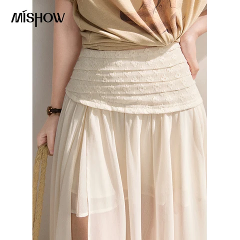 MISHOW Шифоновая юбка  MXF24B2505