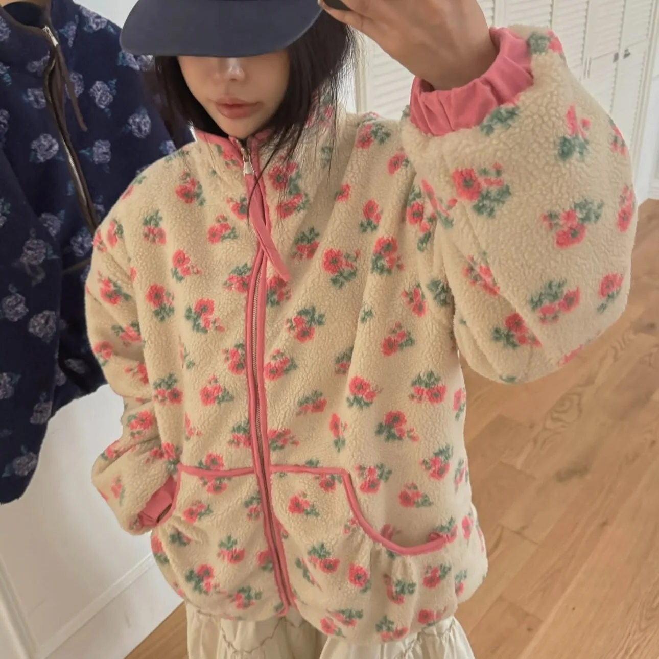 Doce sli algodão jaet feminino inverno vintage bordado franjas colete de pele de cordeiro versátil solto ajuste coreano sle