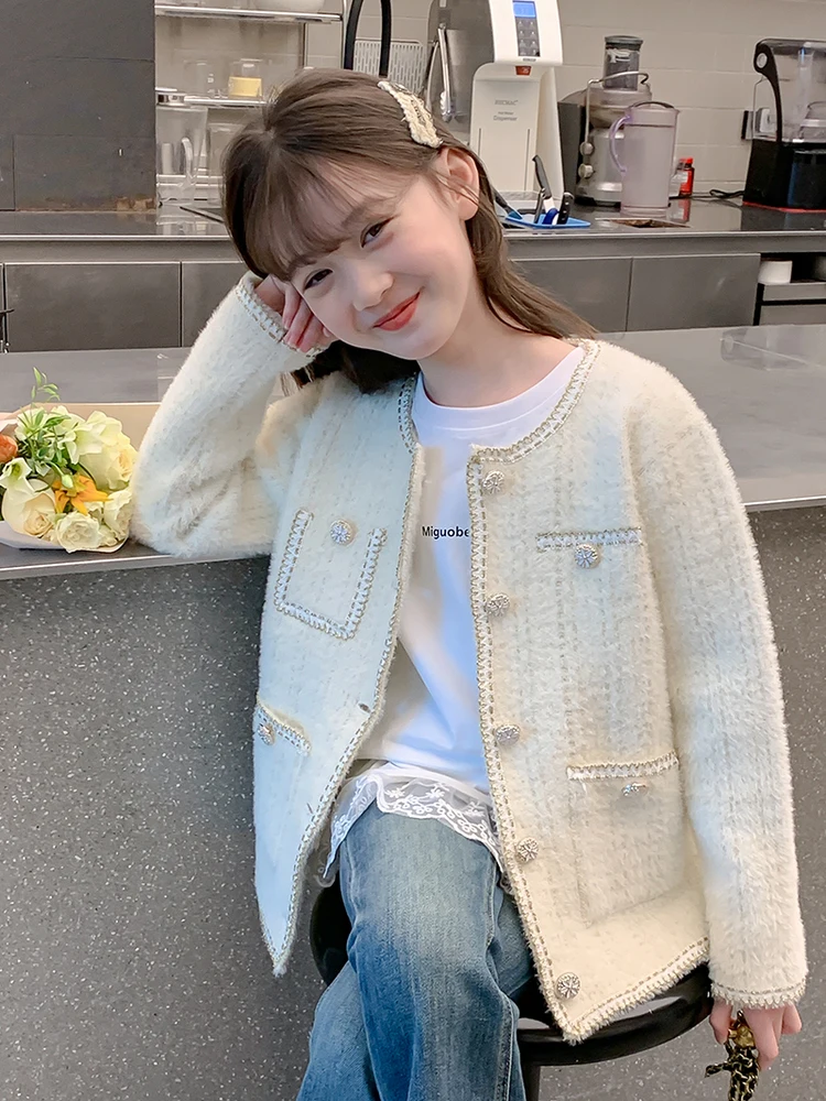 Printemps automne Sle vêtements d'extérieur pour enfants filles Faionable gilet matelassé 2025 nouveauté petite Fraance vent manteau