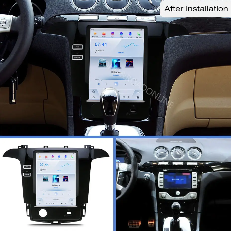 COHO For Ford S-Max  2006-2011 carplay  Android auto  Android 15  QLED Octa Core 8+256G Car Multimedia Player Stereo Radio