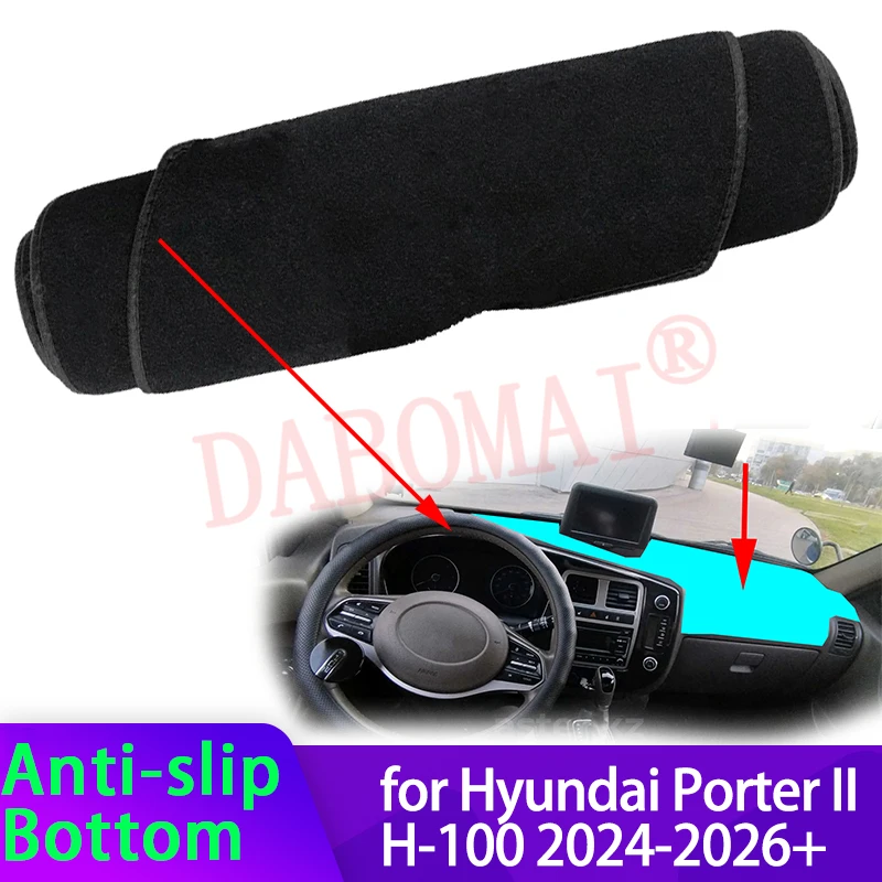 

For Hyundai Porter Electric II H-100 H100 2024-2026+ Car Dashboard Cover Avoid Light Pad Instrument Cover Mat Carpet Accessories