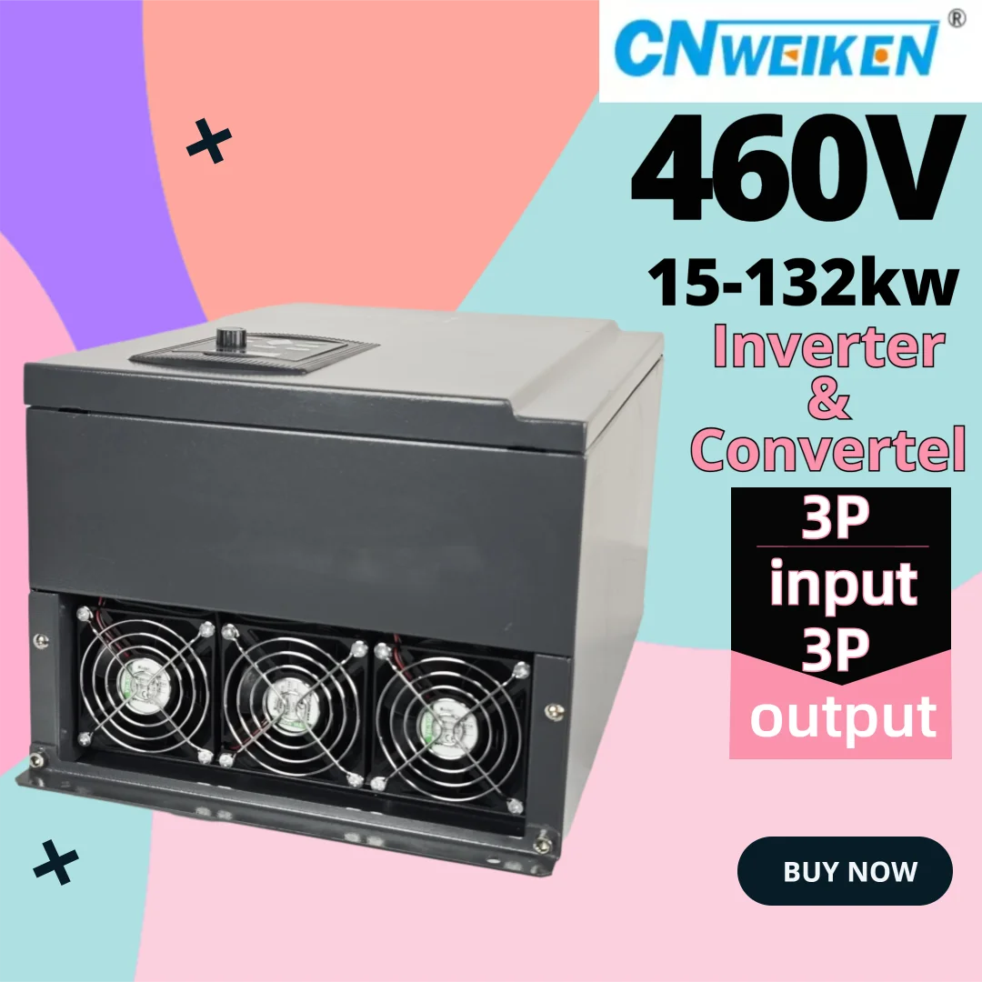 

CNWeiKen 460V VFD Variable Frequency Drive Inverter 15-132KW Vector Control Variator Speed Adjuster Controller