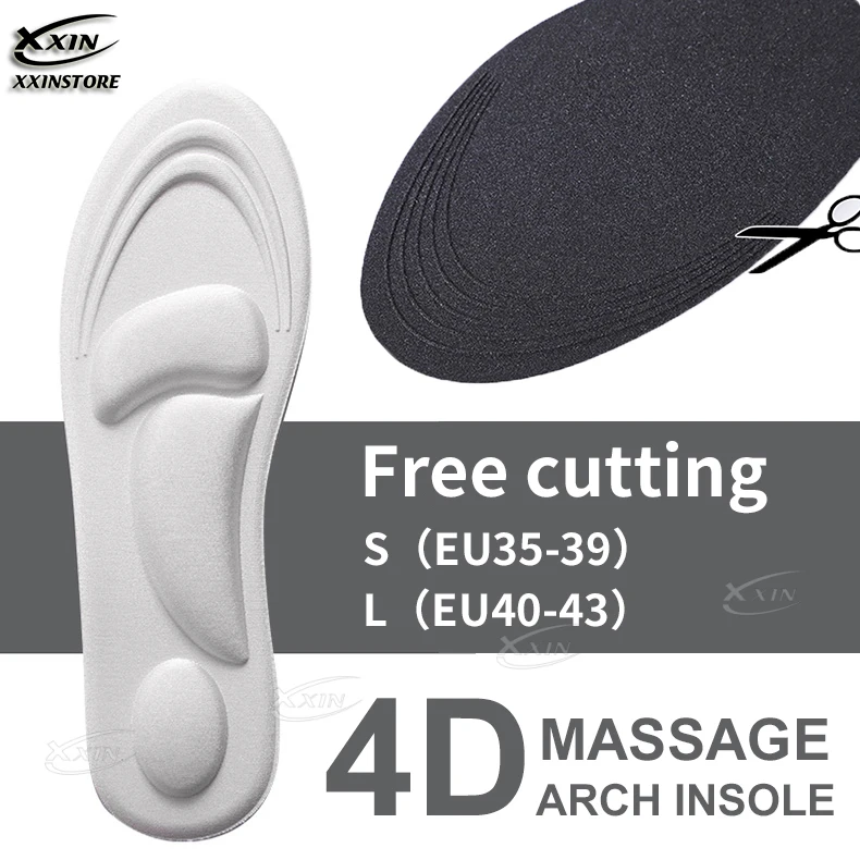 

【Xxin】Sport Insole 3D Arch Support Shoe Pad Thickening Cotton Insoles Elastic Breathable Size 35-43