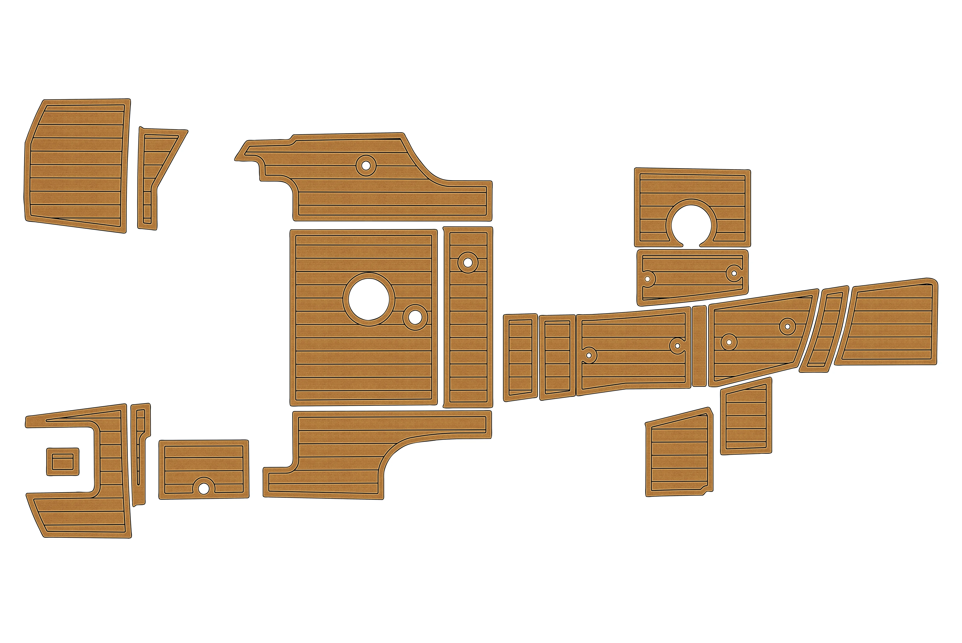 

2021-2022 Beneteau Antares 7 1/4" 6mm EVA foam Non-Slip PVC Teak Decking marine Mat seadek gatorstep carpet Marine Floor